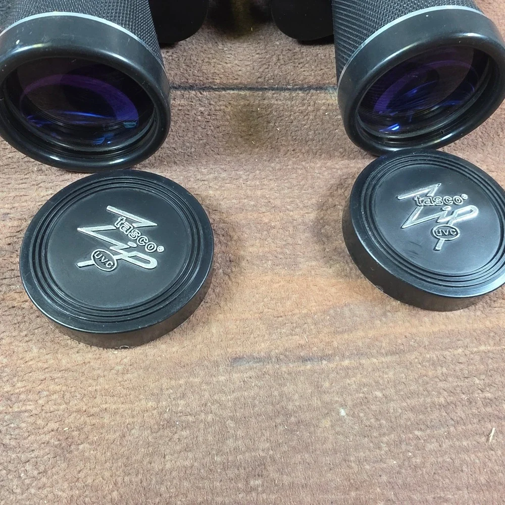Tasco Zip 108Z Zoom Binoculars Adult OS Black Good 8x-20x50mm Case Caps